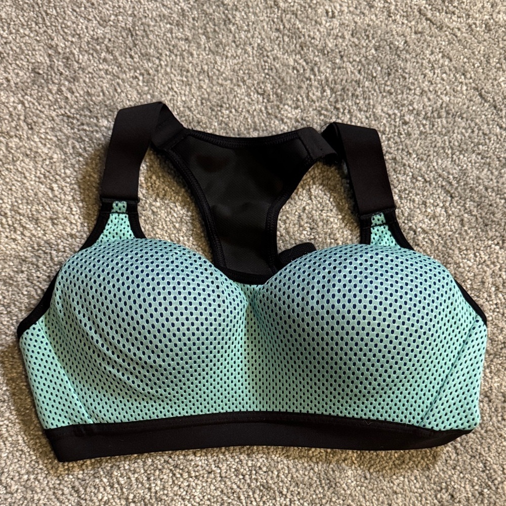 Victoria's Secret Mint and Black and Blue Sports Bra